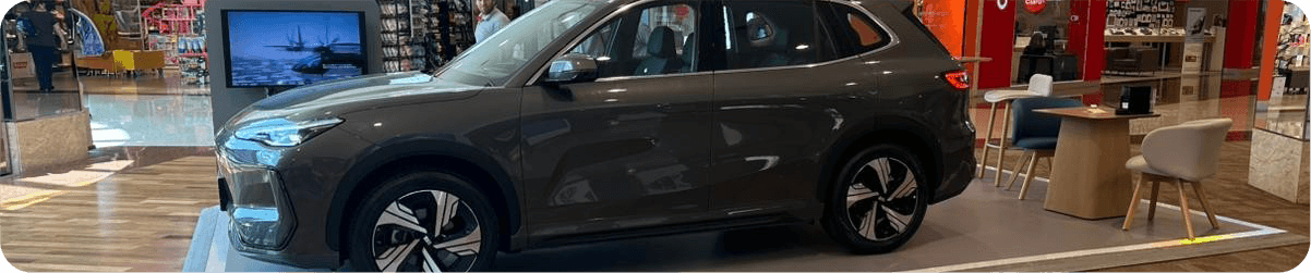 Geely EX5 no showroom